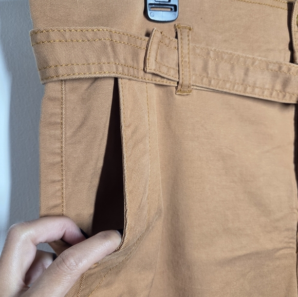 Cabi Paper Bag Cargo Pants Women’s Size 8 Belted Straight Leg Stretch Twill 6045 - Picture 8 of 10